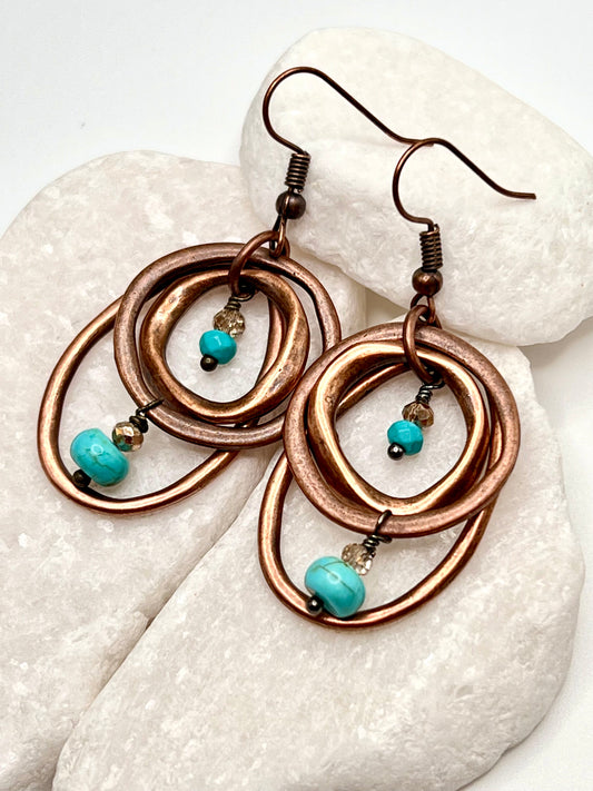 Copper Rings & Turquoise